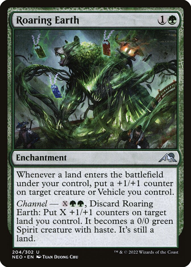 Roaring Earth card front