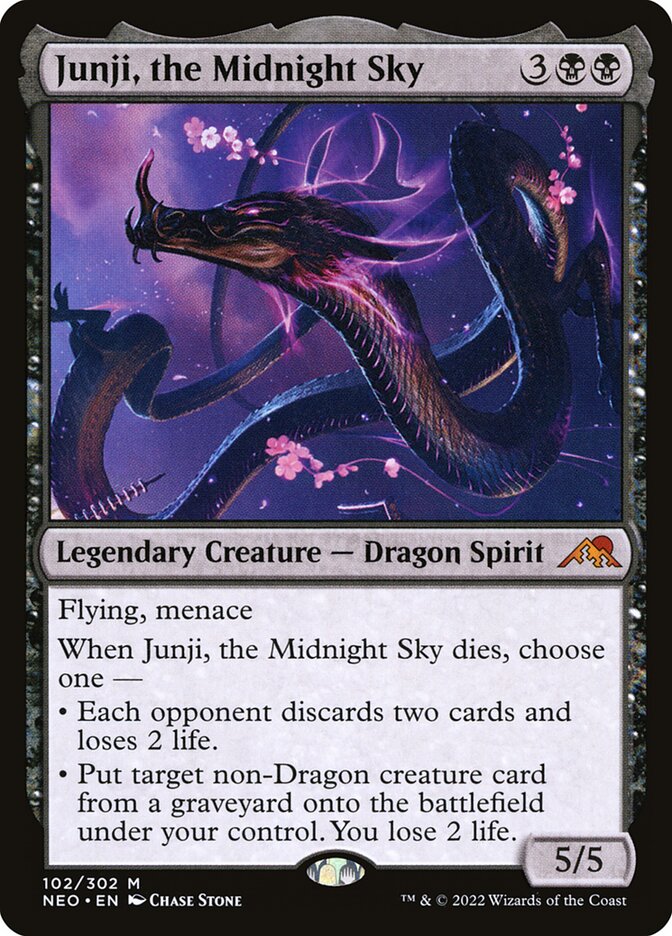 Junji, the Midnight Sky card front