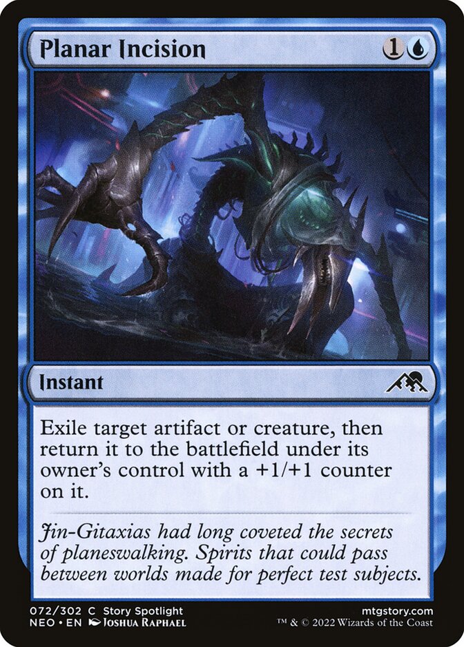 Planar Incision card front