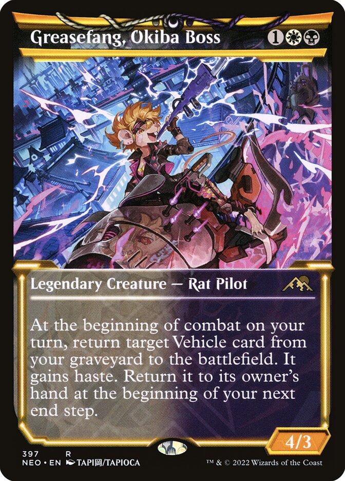 Greasefang, Okiba Boss card front