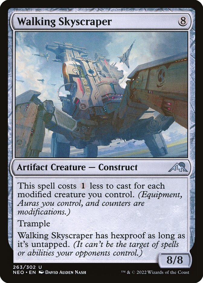 Walking Skyscraper card front