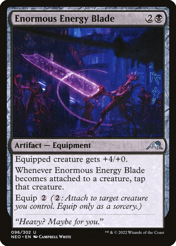 Enormous Energy Blade card front