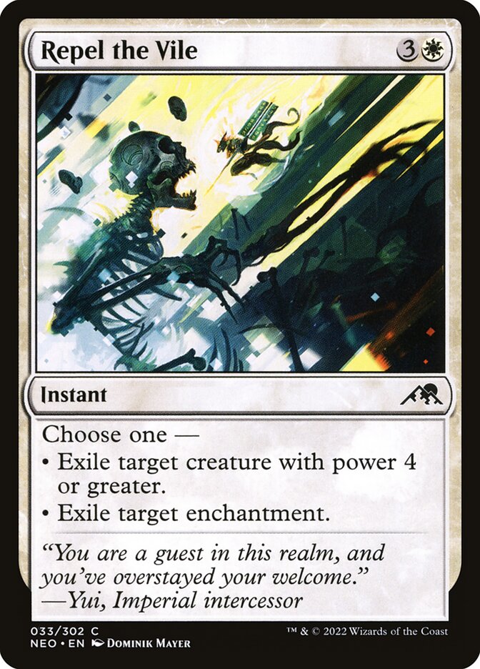 Repel the Vile card front