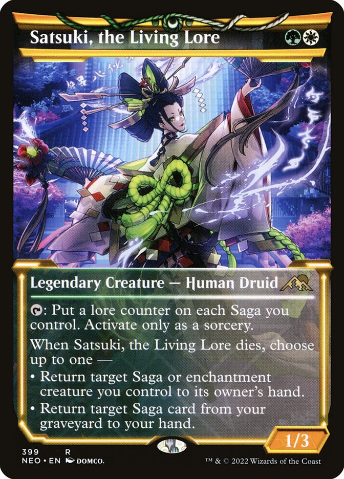 Satsuki, the Living Lore card front