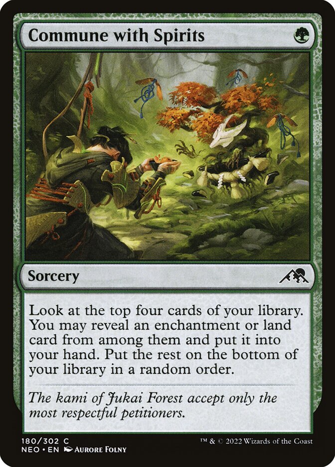 Commune with Spirits card front