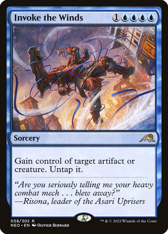 Invoke the Winds card front