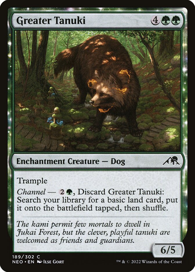 Greater Tanuki card front