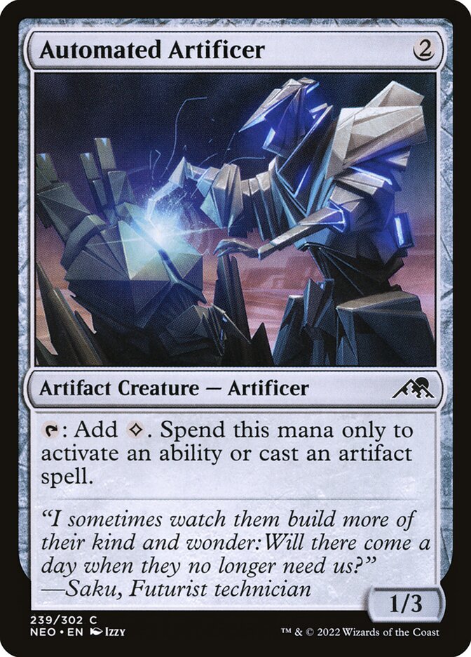 Automated Artificer card front