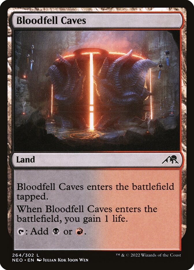 Bloodfell Caves card front