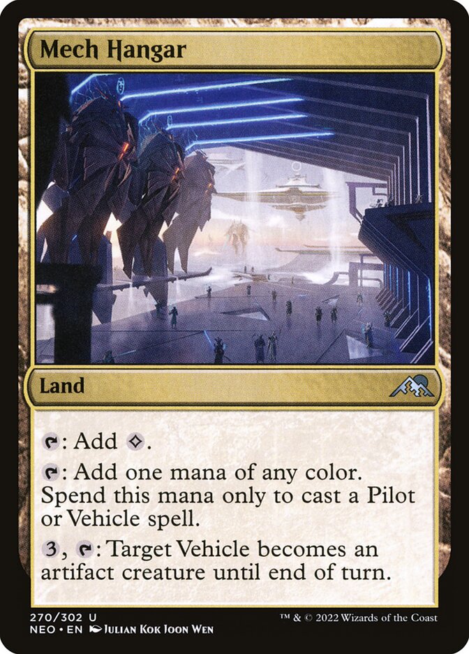 Mech Hangar card front