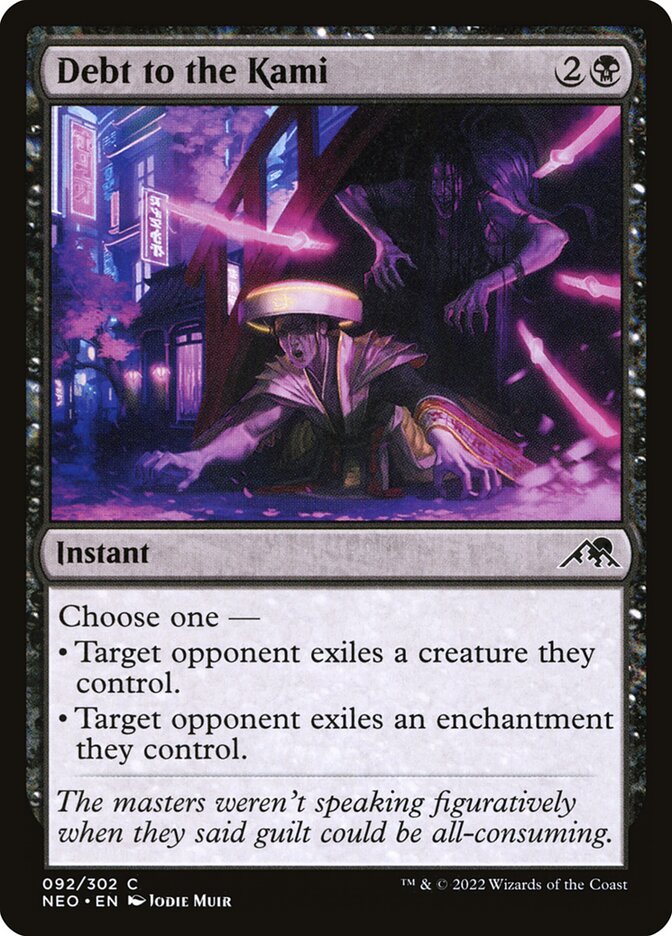 Debt to the Kami card front