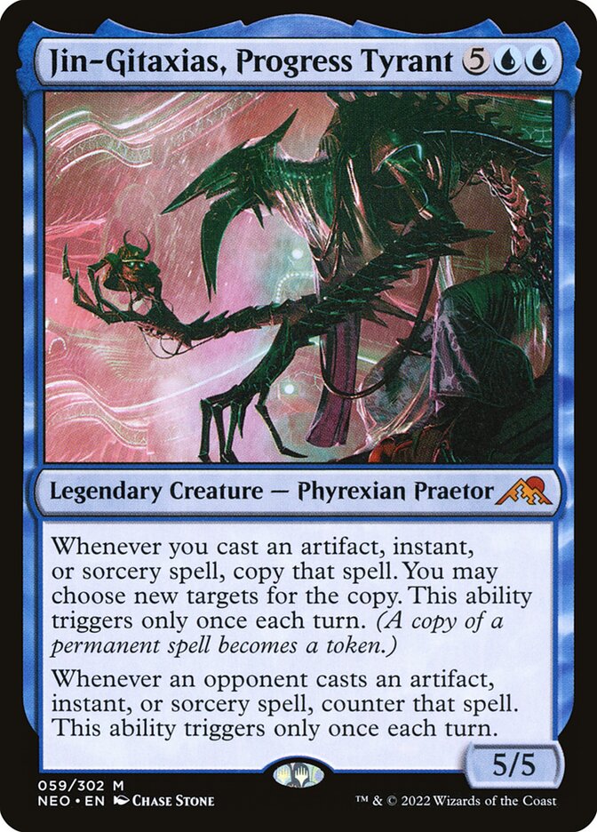 Jin-Gitaxias, Progress Tyrant card front