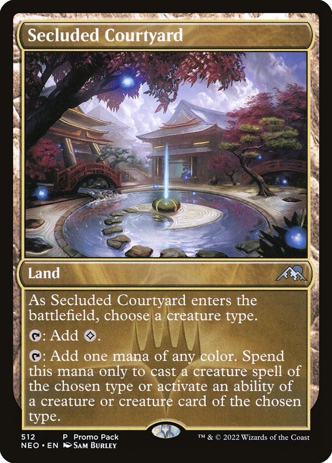 Secluded Courtyard card front