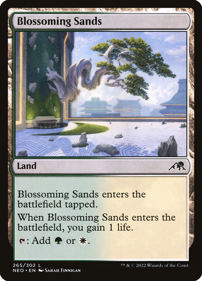 Blossoming Sands card front