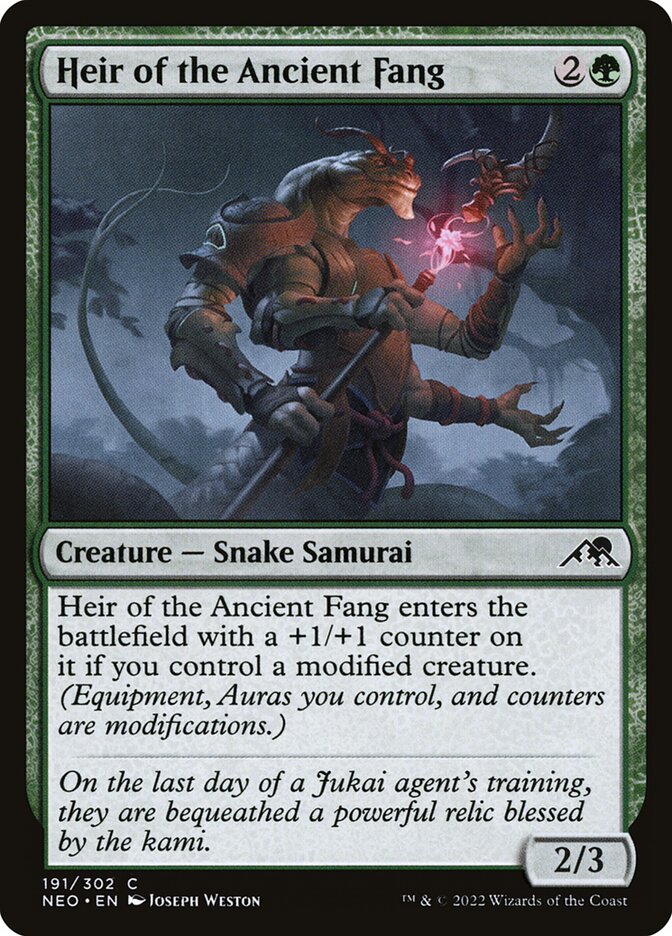 Heir of the Ancient Fang card front