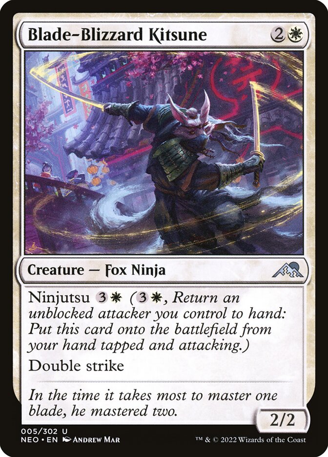 Blade-Blizzard Kitsune card front