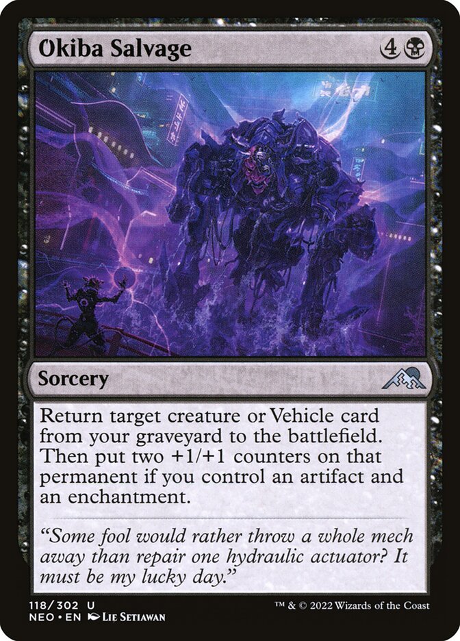 Okiba Salvage card front