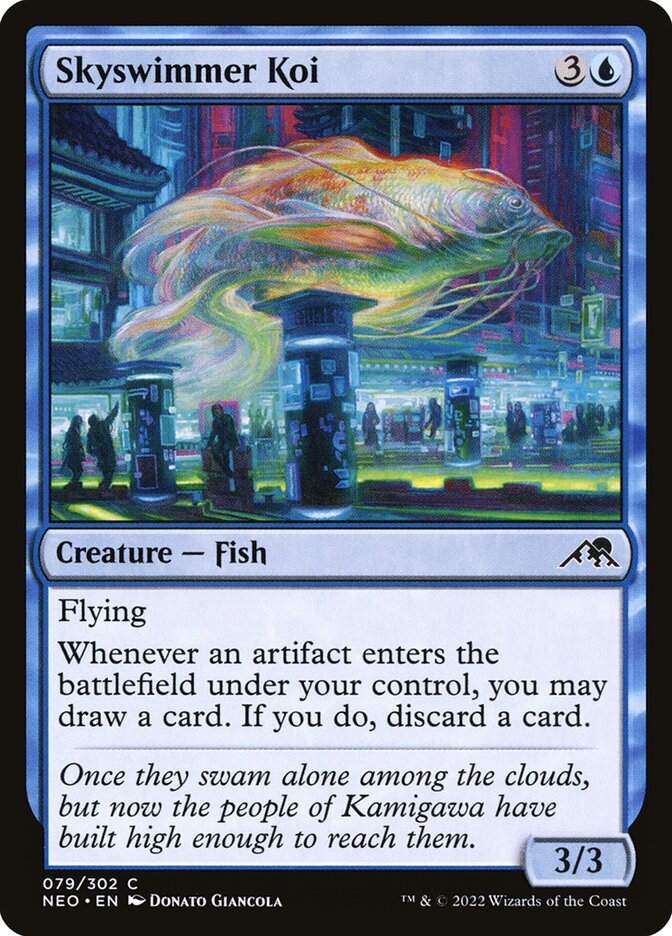 Skyswimmer Koi card front