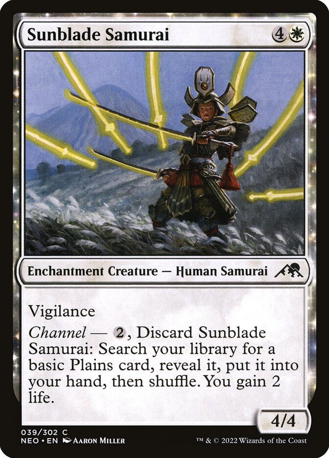 Sunblade Samurai card front