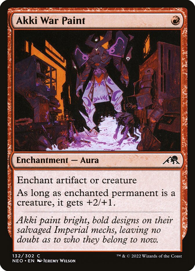 Akki War Paint card front