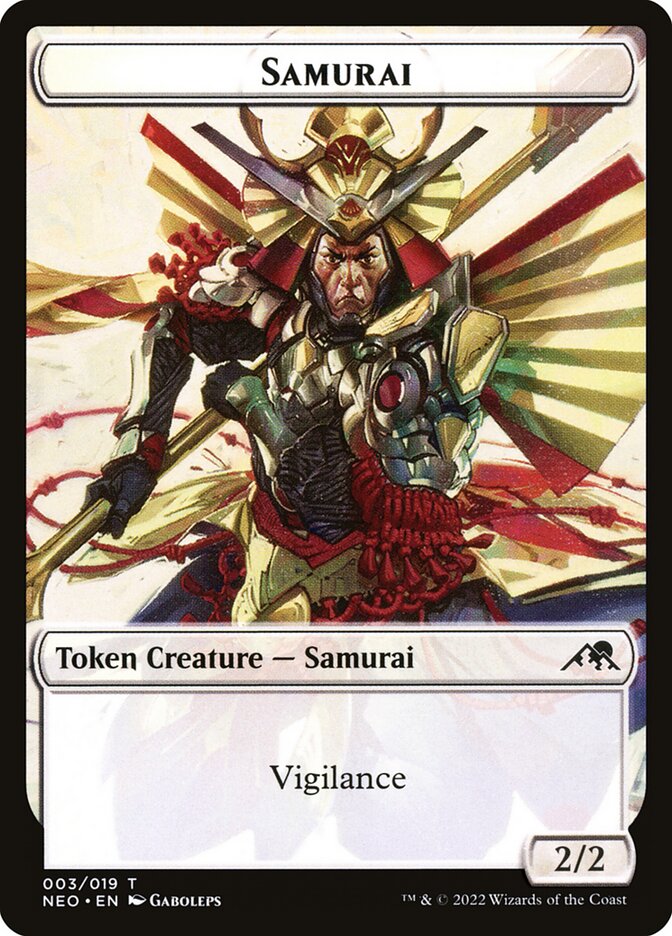 Samurai card front