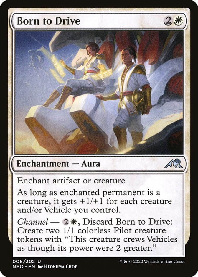 Born to Drive card front