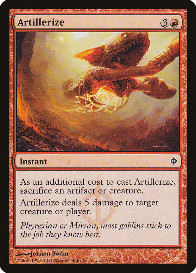 Artillerize card front