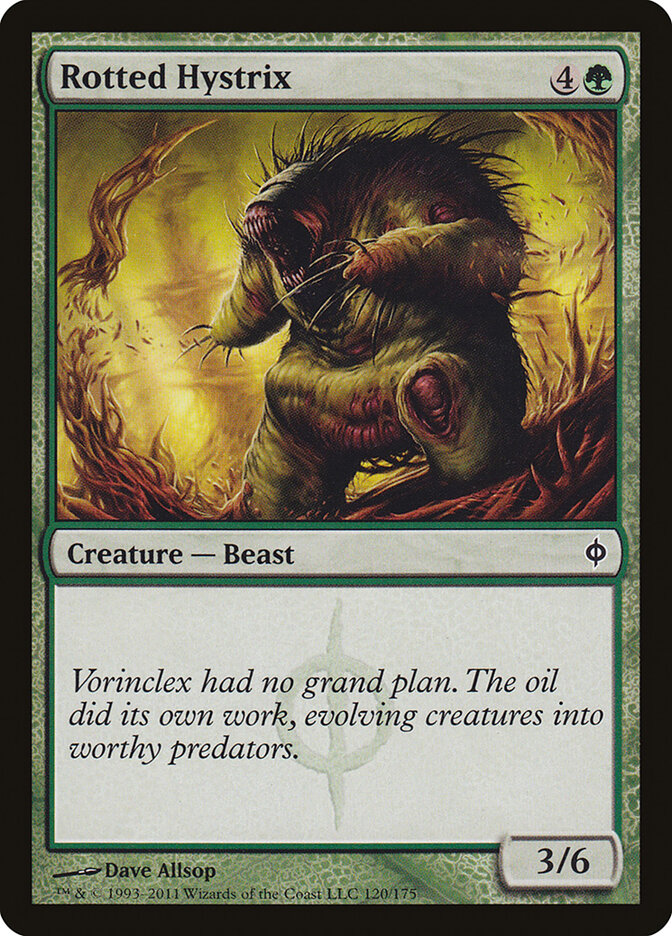Rotted Hystrix card front