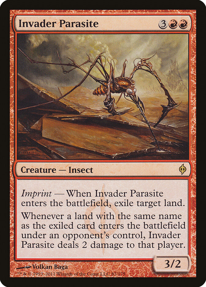 Invader Parasite card front