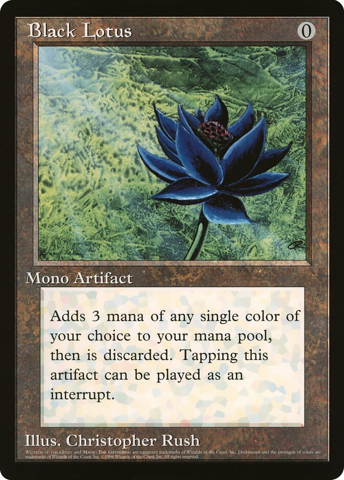 Black Lotus card front