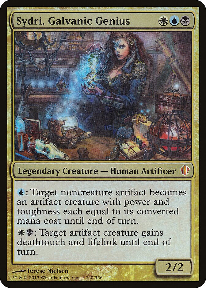 Sydri, Galvanic Genius card front