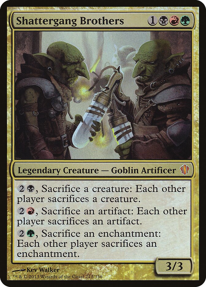 Shattergang Brothers card front