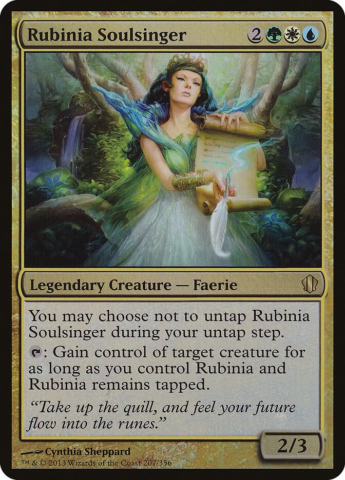 Rubinia Soulsinger card front