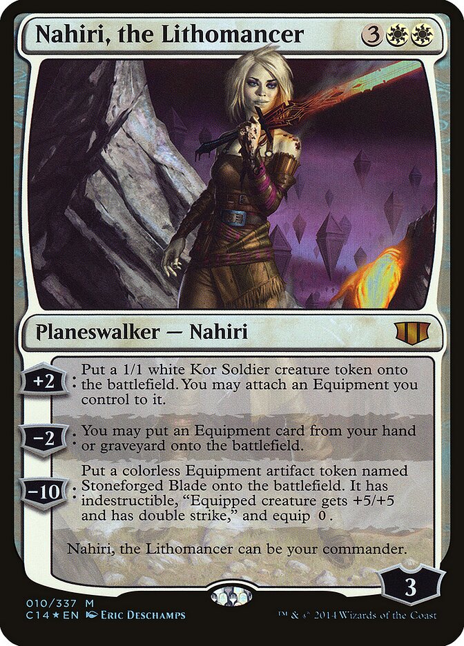 Nahiri, the Lithomancer card front