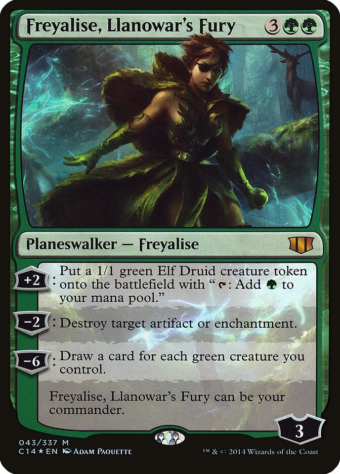 Freyalise, Llanowar's Fury card front