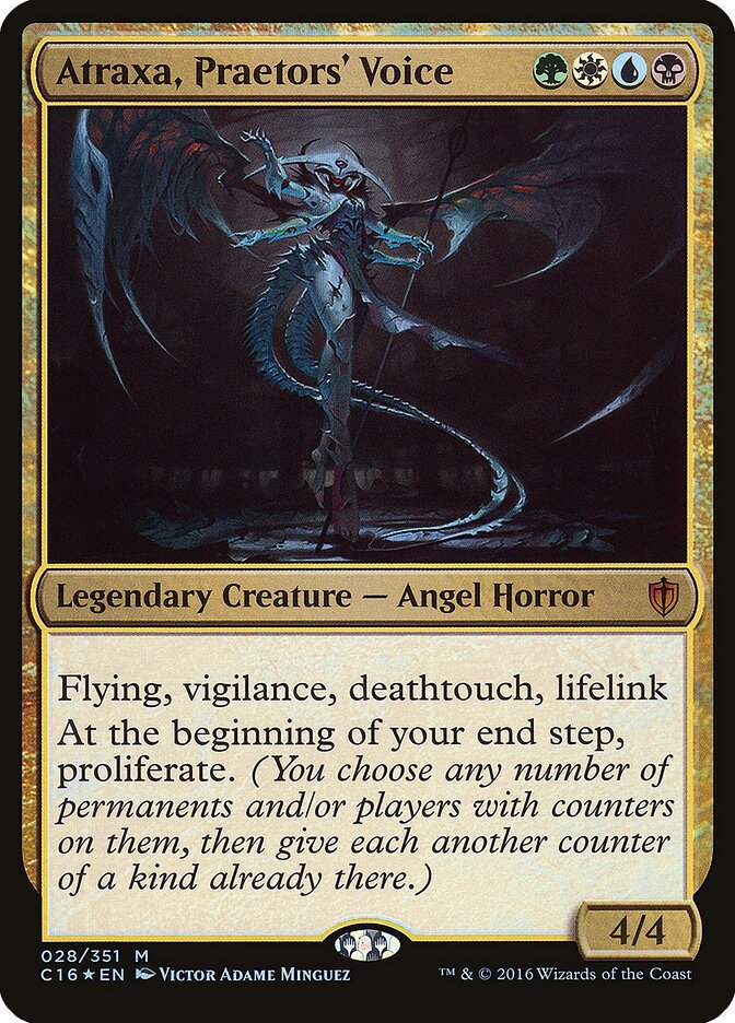 Atraxa, Praetors' Voice card front