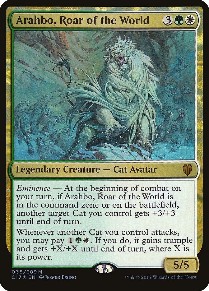 Arahbo, Roar of the World card front