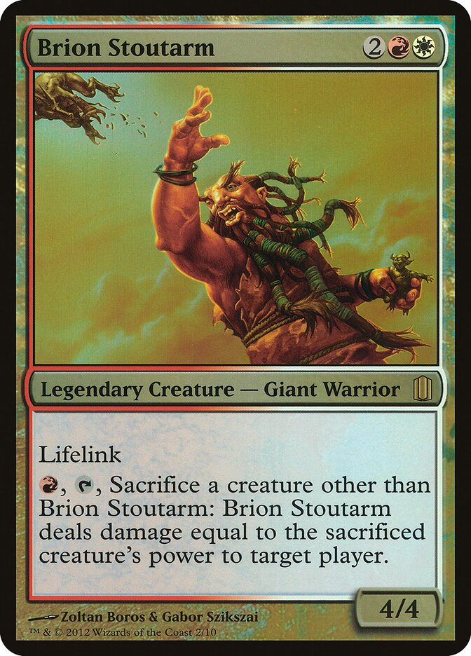 Brion Stoutarm card front