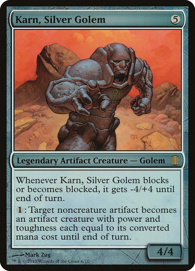 Karn, Silver Golem card front