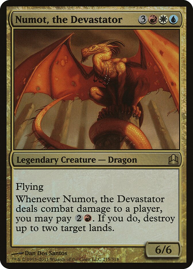 Numot, the Devastator card front