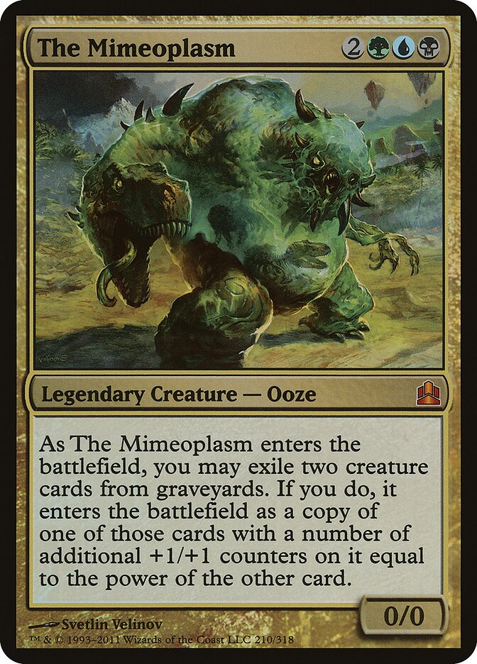 The Mimeoplasm card front