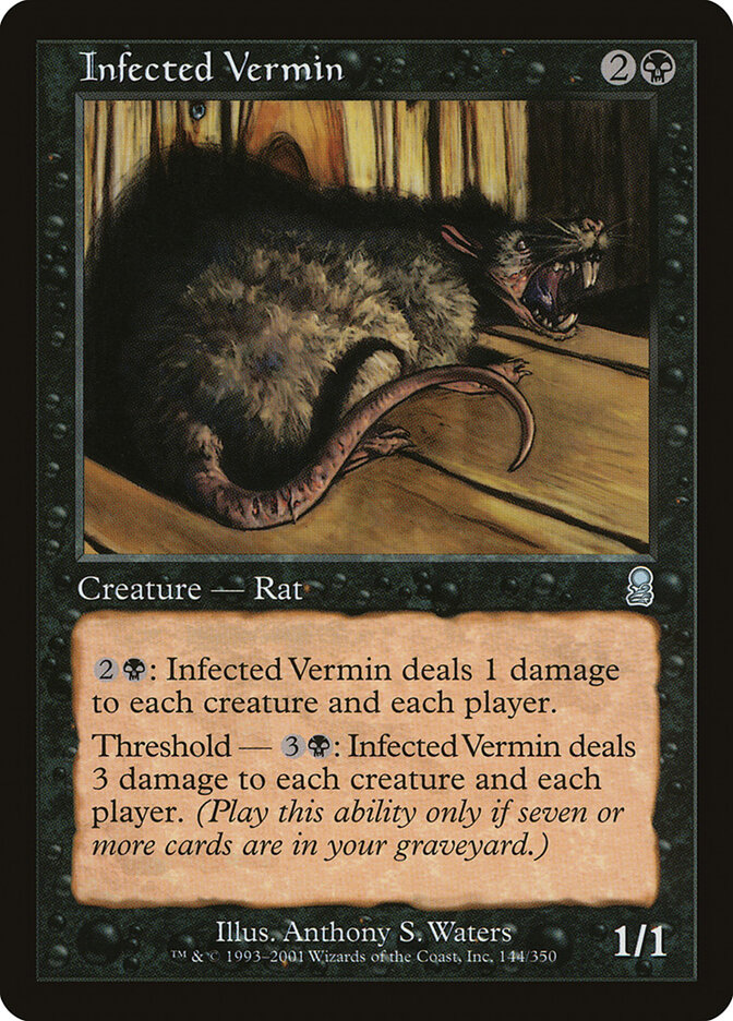 Infected Vermin card front