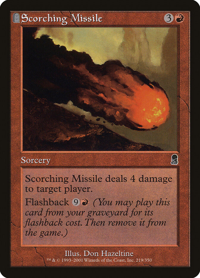 Scorching Missile card front