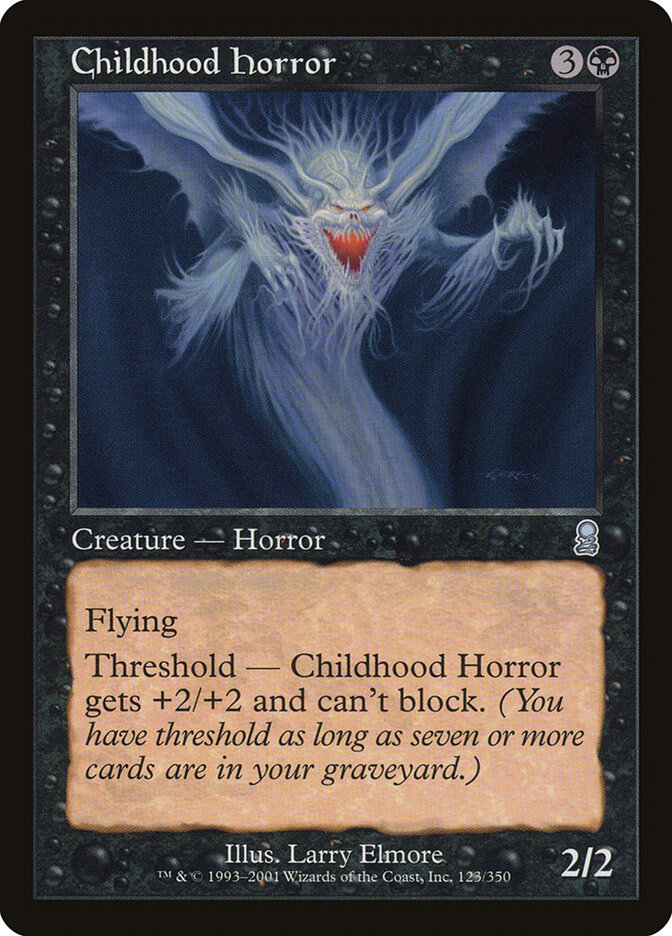 Childhood Horror card front