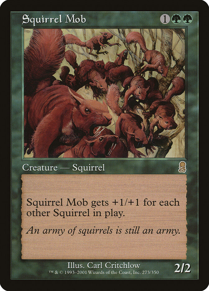 Squirrel Mob card front