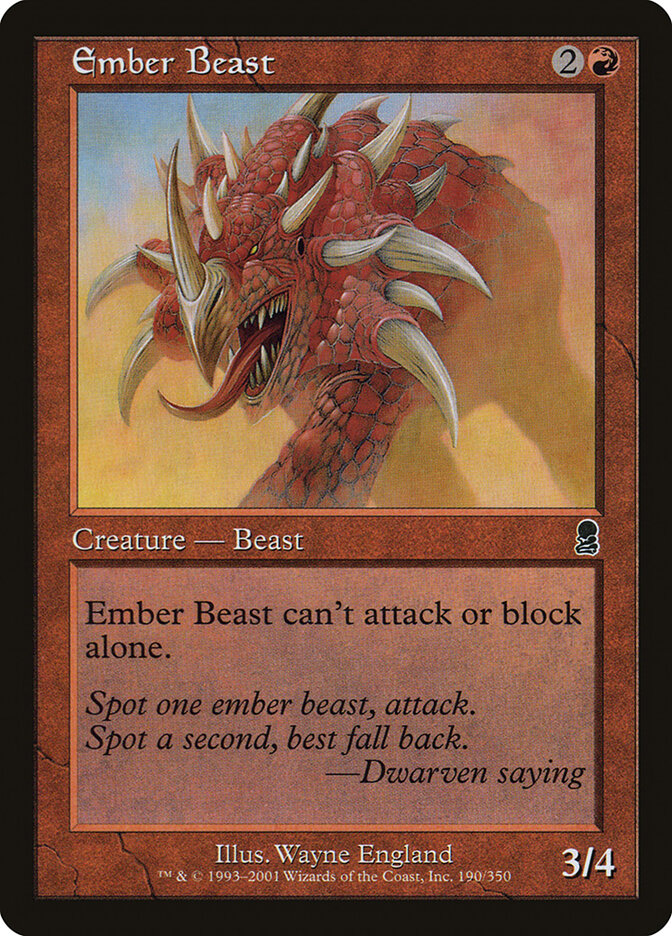 Ember Beast card front