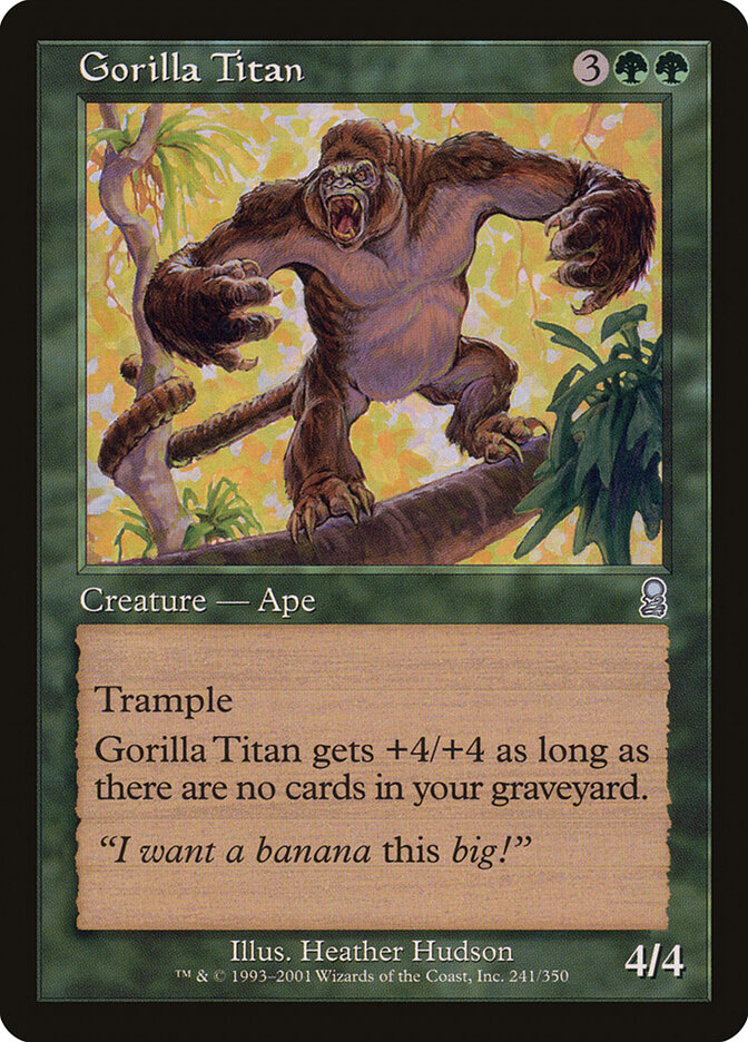 Gorilla Titan card front