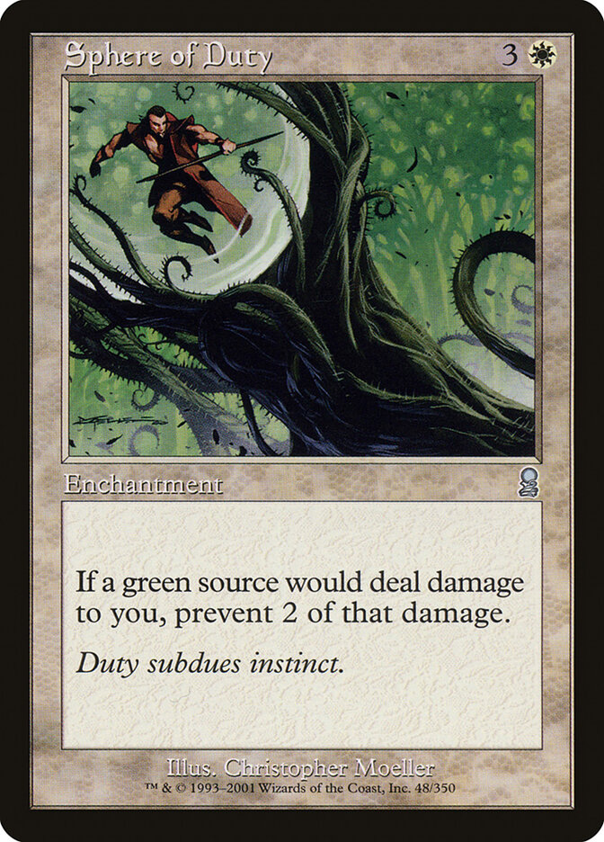 Sphere of Duty card front