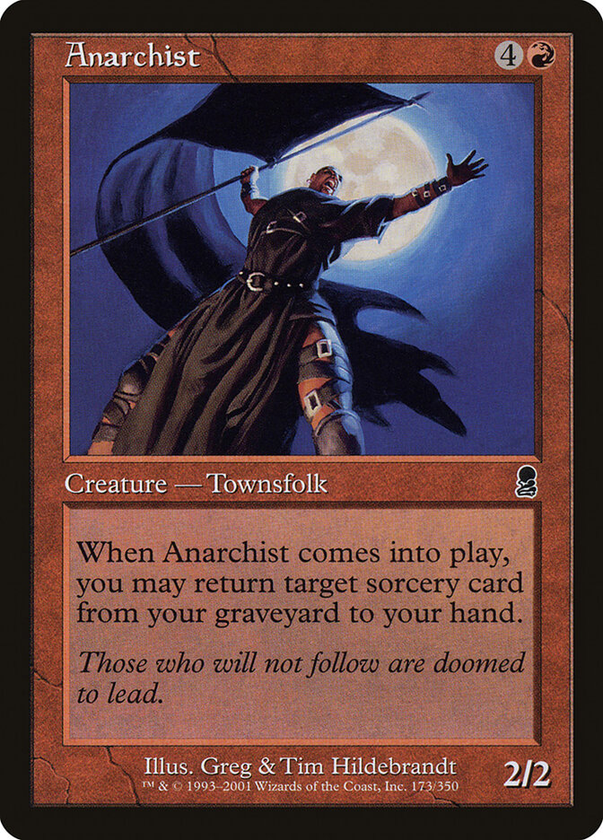 Anarchist card front