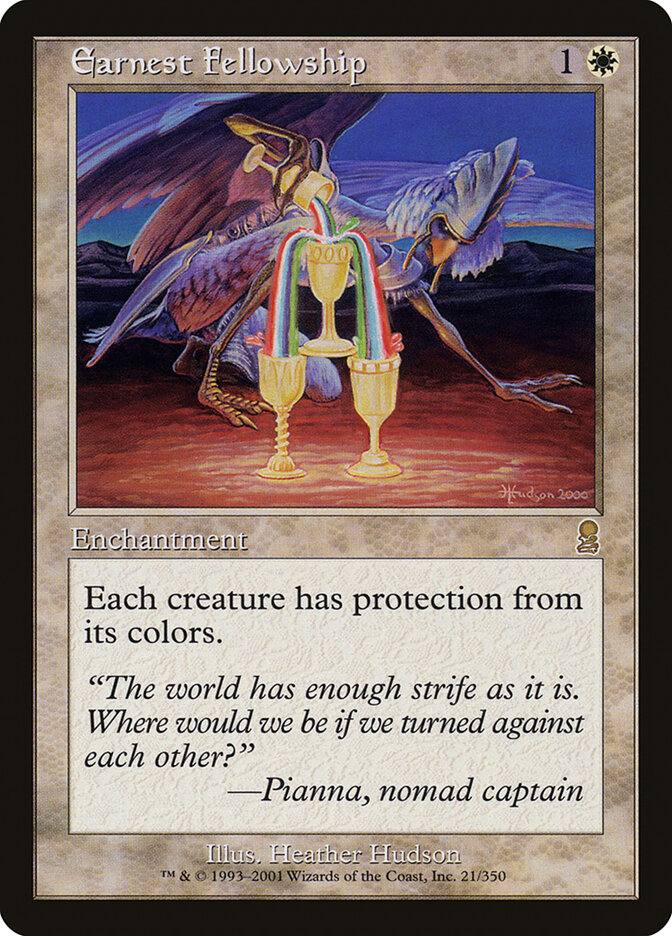 Earnest Fellowship card front